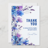 💍 zauberhafte Blumenträume Dankeskarte (Vorderseite)