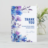 💍 zauberhafte Blumenträume Dankeskarte (Stehend Vorderseite)