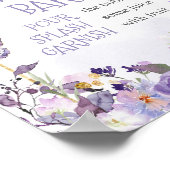 Zauberhafte Blütenschmetterling Baby Dusche Mama O Poster (Ecke)