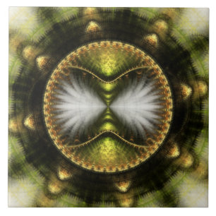 Zauberhafte, bunt leuchtende Ornamente Fliese