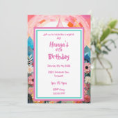 Zauberhafte Burg geklappt Einladung (Stehend Vorderseite)