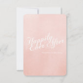 Zauberhafte Burg Rosa Märchenrosa Reaktion RSVP Karte (Rückseite)