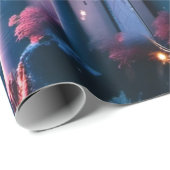 Zauberhafte Burg zum Geburtstag Geschenkpapier (Rolleneckpunkt)