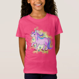 Zauberhafte Cartoon-Einhorn T-Shirt