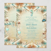 Zauberhafte Creme unter Meeresperlen Ribbon Bridal