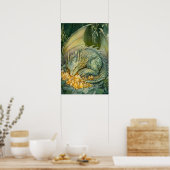 Zauberhafte Drachenkristalle Poster (Küche)