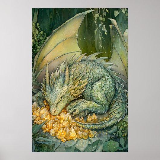 Zauberhafte Drachenkristalle Poster (Vorne)