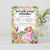 Zauberhafte eindrucksvolle, tropische Waldinsel Einladung (Stehend Vorderseite)