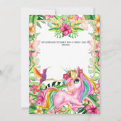 Zauberhafte eindrucksvolle, tropische Waldinsel Einladung (Rückseite)