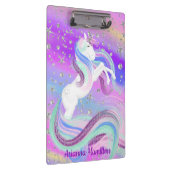 Zauberhafte Einhorn Funkelnd Silberstars Zwischena Klemmbrett (Rechts)