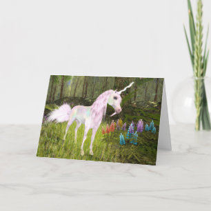 Zauberhafte Einhorn-Grußkarte Teil zwei Karte