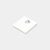 Zauberhafte Einhorn-Mama & Baby Watercolor Post-it Klebezettel (angewinkelt)