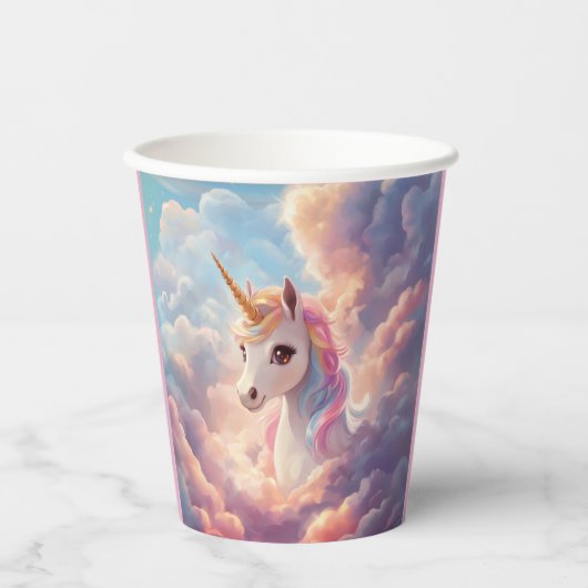 Zauberhafte Einhorn-Party-Tasse Pappbecher (Vorderseite)