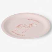 Zauberhafte Einhorn Rosa Geburtstagsparty Pappteller (Schrägansicht)