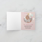 Zauberhafte Einhorn zum 1. Geburtstag Einladung (Innenseite)