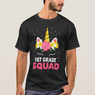 Zauberhafte Einhornmädchen der ersten Stufe zurück T-Shirt