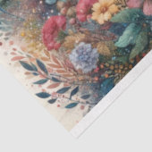 Zauberhafte Einhornwälder Wasserfarben Blumenwald Seidenpapier (Ausschnitt)