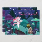 Zauberhafte Einladung zum Geburtstag (Vorne/Hinten)