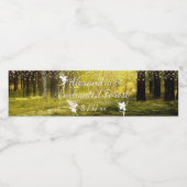 Zauberhafte Fairies-Lichter aus dem Wald Wasserflaschenetikett (Einzelnes Label)