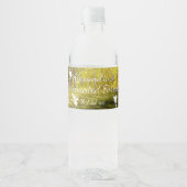 Zauberhafte Fairies-Lichter aus dem Wald Wasserflaschenetikett (Vorderseite)