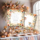 Zauberhafte Fairy Fall Floral Gold Girl Babydusche Einladung