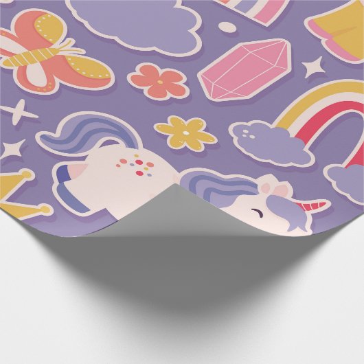 Zauberhafte Fantasie Geschenkpapier (Ecke)