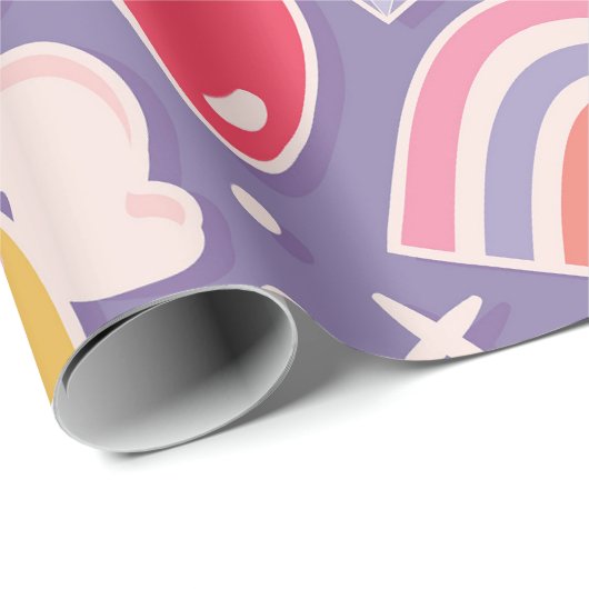 Zauberhafte Fantasie Geschenkpapier (Rolleneckpunkt)