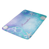 Zauberhafte Fantasie unter dem Meer Badematte (Schrägansicht)