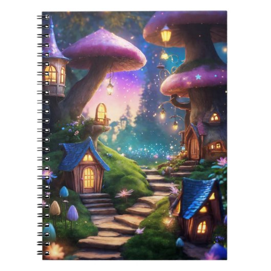 Zauberhafte Fantasy Fantasy Magical Forest Notizblock (Vorderseite)