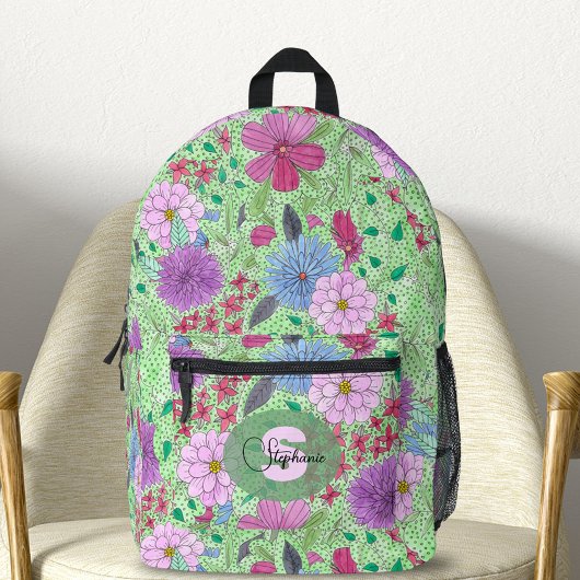 Zauberhafte Farben für den Kunstgarten Bedruckter Rucksack