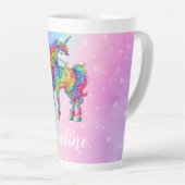 Zauberhafte farbenfrohe Einhorn Milchtasse (Rechte Ecke)