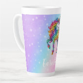 Zauberhafte farbenfrohe Einhorn Milchtasse (Linke Ecke)