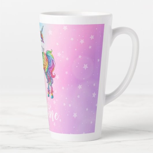 Zauberhafte farbenfrohe Einhorn Milchtasse (Rechts)