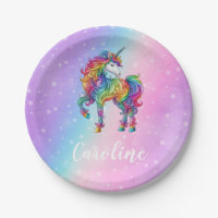 Zauberhafte farbenfrohe Einhorn