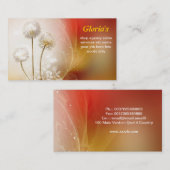 Zauberhafte, farbenfrohe Visitenkarte (Vorne/Hinten)