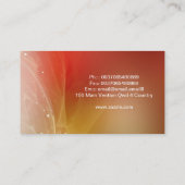 Zauberhafte, farbenfrohe Visitenkarte (Rückseite)