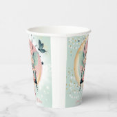 Zauberhafte Fee auf dem schwingenden Kindergeburts Pappbecher (Rechts)