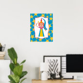 Zauberhafte Fee mit Zauberwand Poster (Heimbüro)