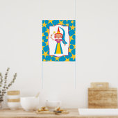 Zauberhafte Fee mit Zauberwand Poster (Küche)