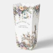 Zauberhafte Fee Tea Party Blumenkissendusche Geschenkschachtel (Rückseite)