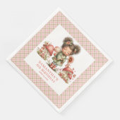 Zauberhafte Feen-Garten-Geburtstagsfeier Serviette (Ecke)