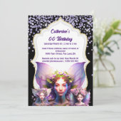 Zauberhafte Feenstaub-Glitzer-Girls Einladung (Stehend Vorderseite)