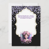 Zauberhafte Feenstaub-Glitzer-Girls Einladung (Rückseite)