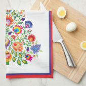 Zauberhafte Florals: Ein Yuletide-Tapisserie der F Geschirrtuch (Viertel Falte)