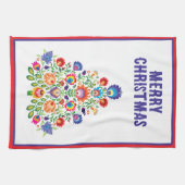 Zauberhafte Florals: Ein Yuletide-Tapisserie der F Geschirrtuch (Horizontal)