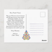 Zauberhafte Florals: Ein Yuletide-Tapisserie der F Postkarte (Rückseite)