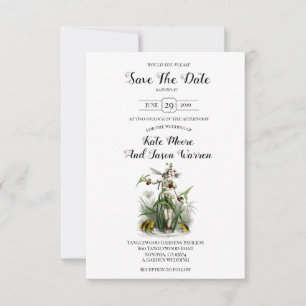 Zauberhafte Gartenhochzeit Burgunderrot Grün Save The Date