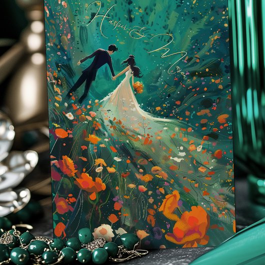 Zauberhafte Gartenhochzeit Einladung