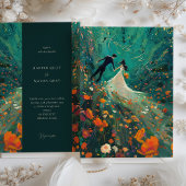 Zauberhafte Gartenhochzeit Einladung