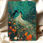 Zauberhafte Gartenhochzeit Einladung